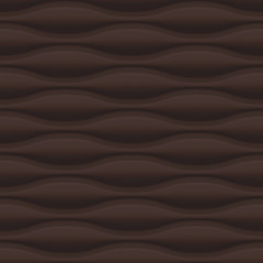 Brown wavy panel seamless texture background.