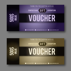 Modern Gift Voucher Template.