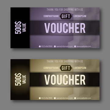 Modern Gift Voucher Template.