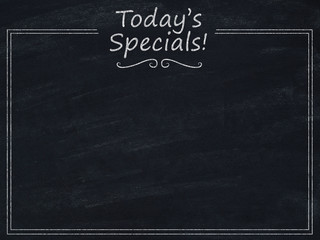 Today's specials menu