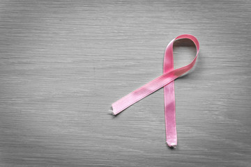 Breast cancer ribbon in pink