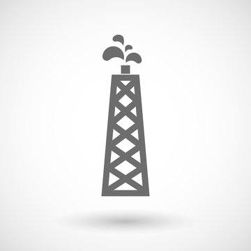 Illustration of an oil tower
