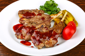 Grilled lamb chops
