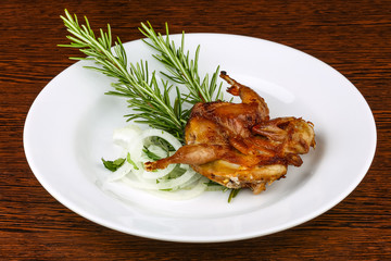 Grilled quail