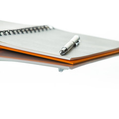 Naklejka premium Notebook and pen