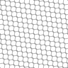 Fototapeta premium Vector seamless texture. Modern abstract background. A grid of wavy lines arranged diagonally.