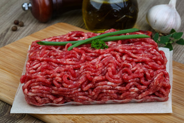 Minced beef meat