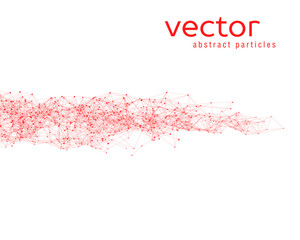 Obraz premium Vector abstract particles
