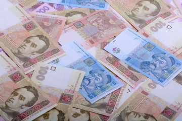 background of the Ukrainian money - UAH