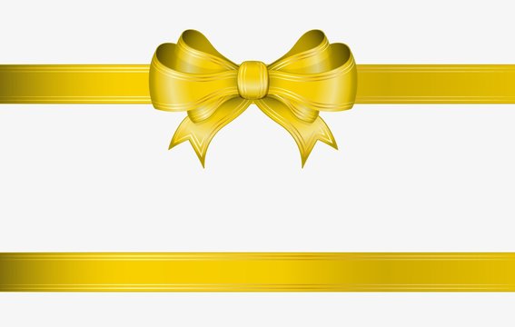 Yellow Ribbon And Bow