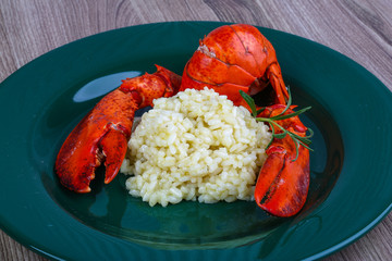 Risotto with lobster