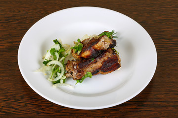 Grilled pork ribs