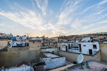 Fototapeta premium sunset in fes
