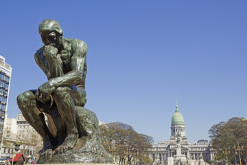 The Thinker by Rodin. Buenos Aires, Argentina