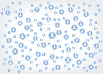 social media icons / illustration - network