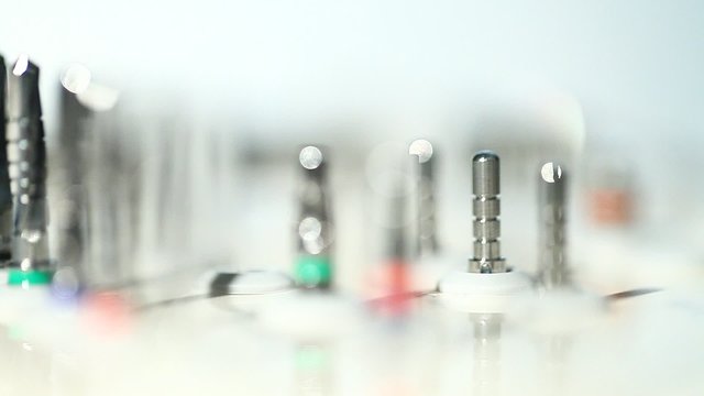 set of dental tools