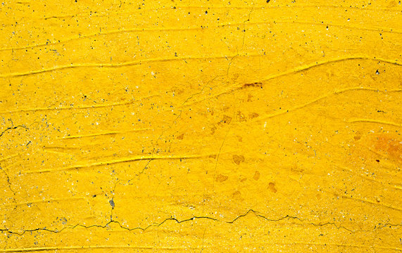 Yellow Painted Concrete Wall Texture