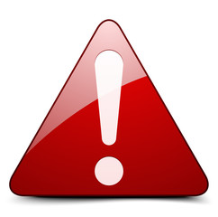 Exclamation danger sign