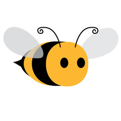 Icono plano abeja #2