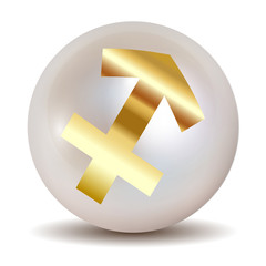 Pearl - Gold HOROSCOPE SIGNS OF THE ZODIAC Sagittarius 22 November - 20 December.