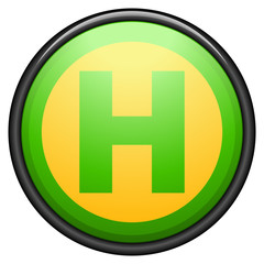 Fototapeta premium Bus stop sign (Germany)