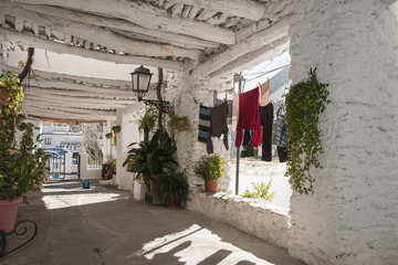 Calles del municipio de Capileira en la alpujarras de Granada, Andalucía