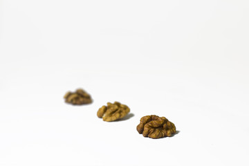 walnuts on a isolated white background