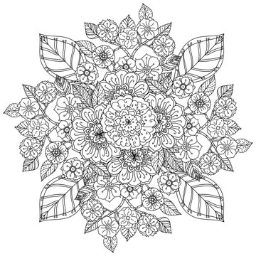 Pattern for coloring book. 