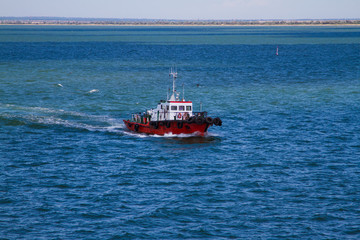 Tugboat on the sea