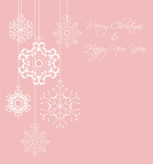 Abstract Christmas and New Year Background. Vector Illustration