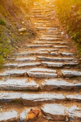 stone path in mountains