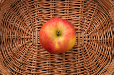 Apple in a basket