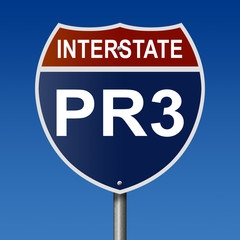 Sign for Interstate PR-3, part of the National Highway System, which travels within Puerto Rico
