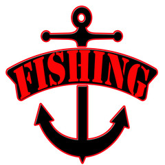 Fishing logo sign