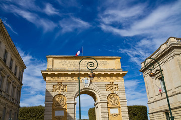 Fototapeta na wymiar Arc de Triomphe in Montpellier