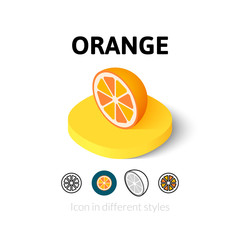 Orange icon in different style