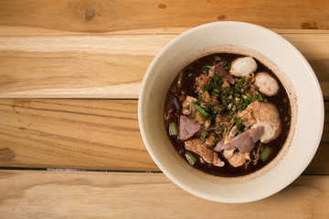 noodle of traditional thai food