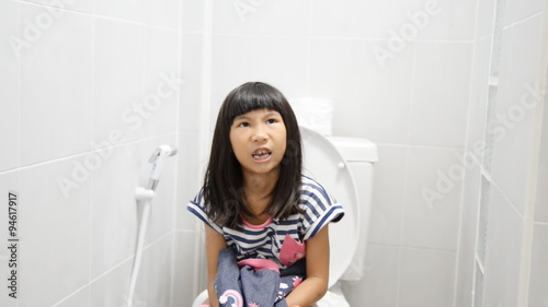 Asian Girl Using Toilet At Home Stock Footage And Royaltyfree