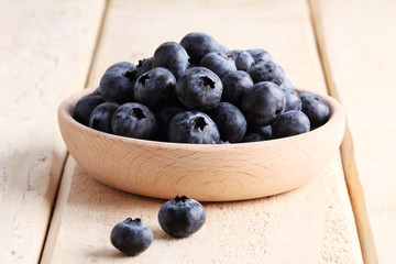 fresh blueberries.