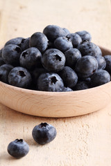 fresh blueberries.