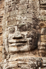 Faces in Bayon Temple, Angkor Wat, Cambodia