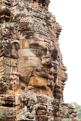 Faces in Bayon Temple, Angkor Wat, Cambodia