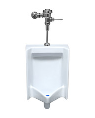 Closeup of a white urinal