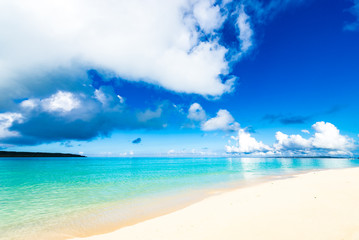 Sea, beach, seascape. Okinawa, Japan.