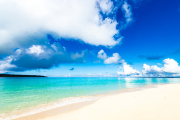 Sea, beach, seascape. Okinawa, Japan.
