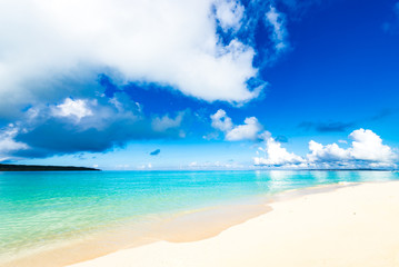 Sea, beach, seascape. Okinawa, Japan, Asia.