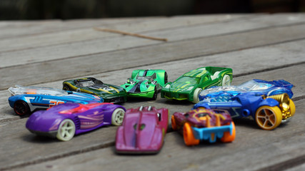 Toy cars / A set of toy cars, favorite toys for children