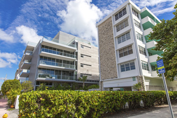 Residential buildings in Ocean Drive. Miami Beach, Florida