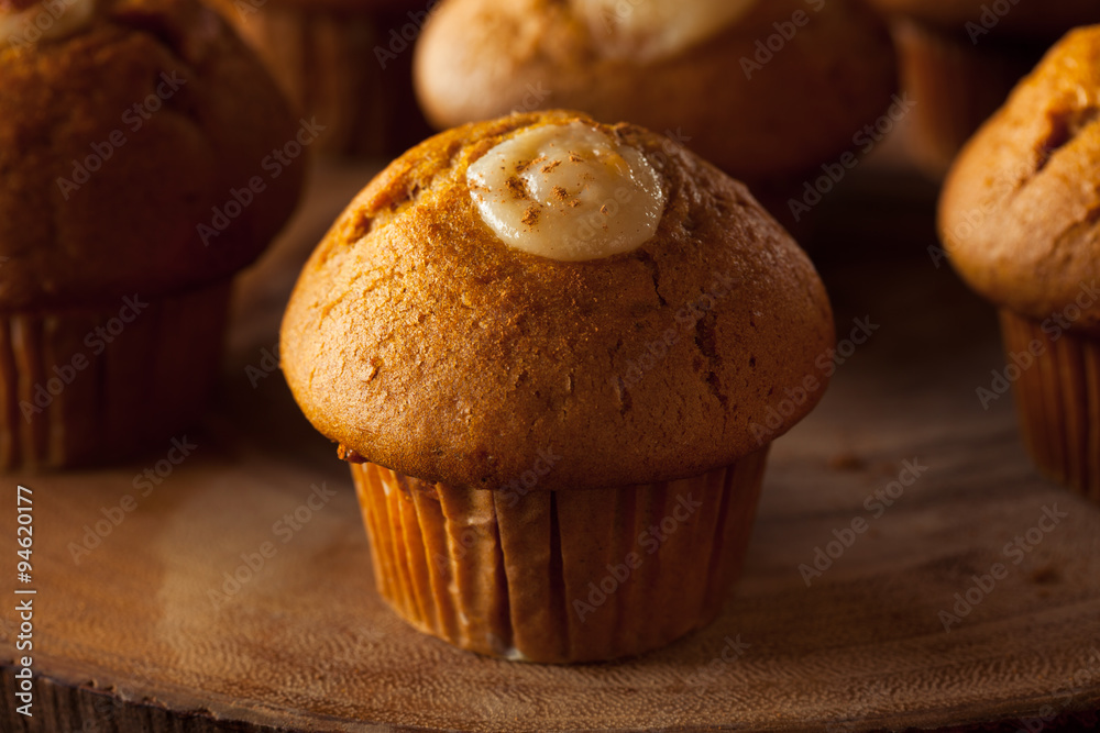 Wall mural homemade pumpkin spice muffins