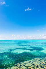Fototapeta na wymiar Sea, sky, seascape. Okinawa, Japan, Asia.